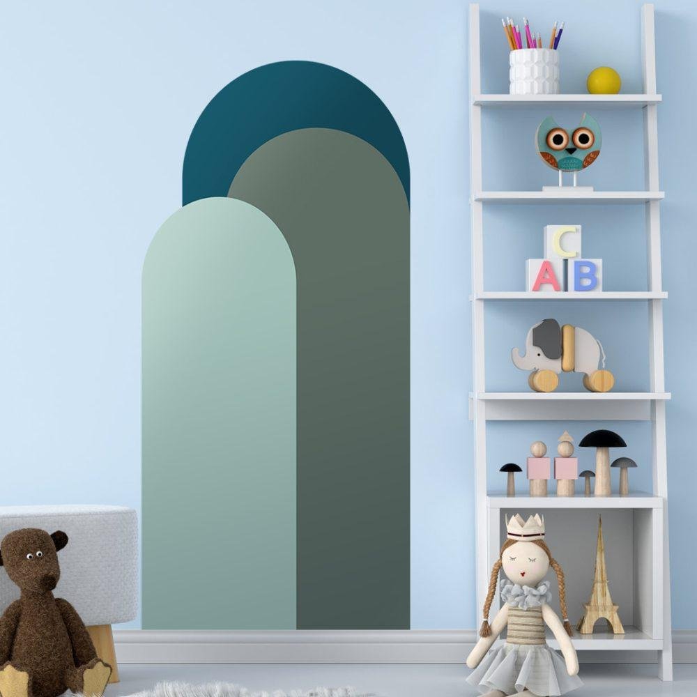 Modern Väggdekal i Enkel Stil med Bågmotiv för Vardagsrummet Jga008, Flora Grossist, väggdekoration