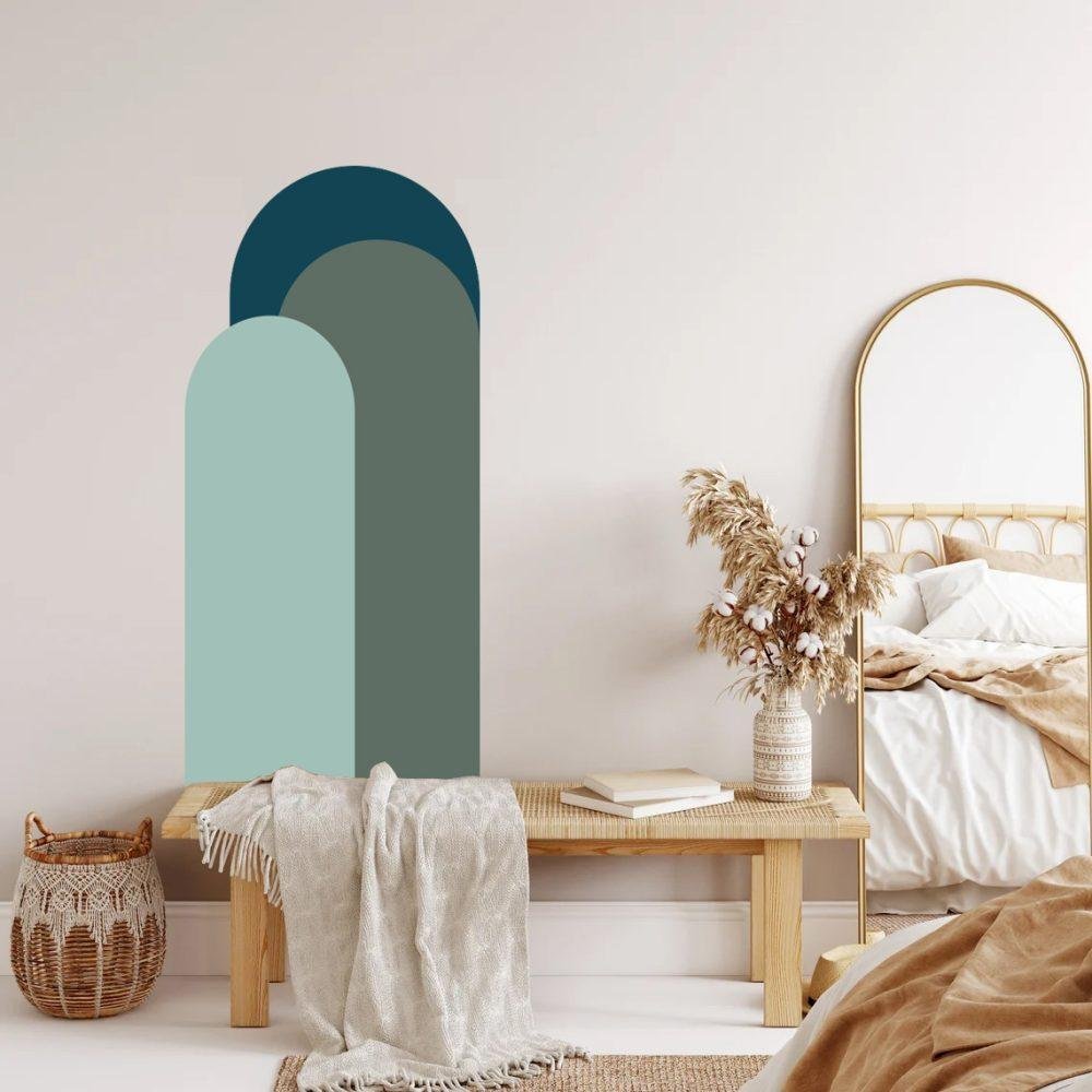 Modern Väggdekal i Enkel Stil med Bågmotiv för Vardagsrummet Jga008, Flora Grossist, väggdekoration