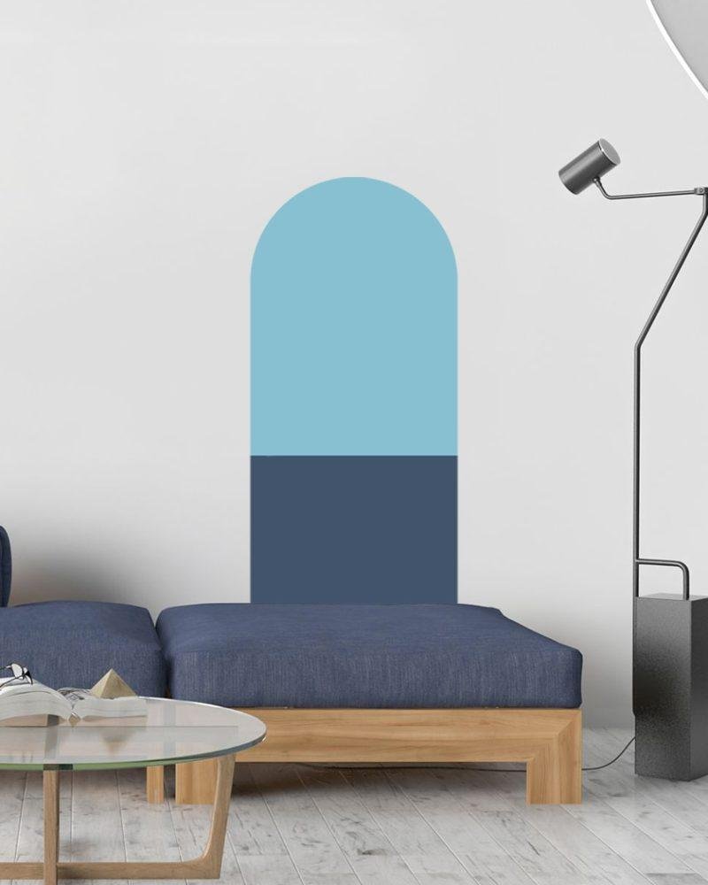 Bågformade Väggdekaler – Moderna Väggstickers Jgb001, Flora Grossist, väggdekoration