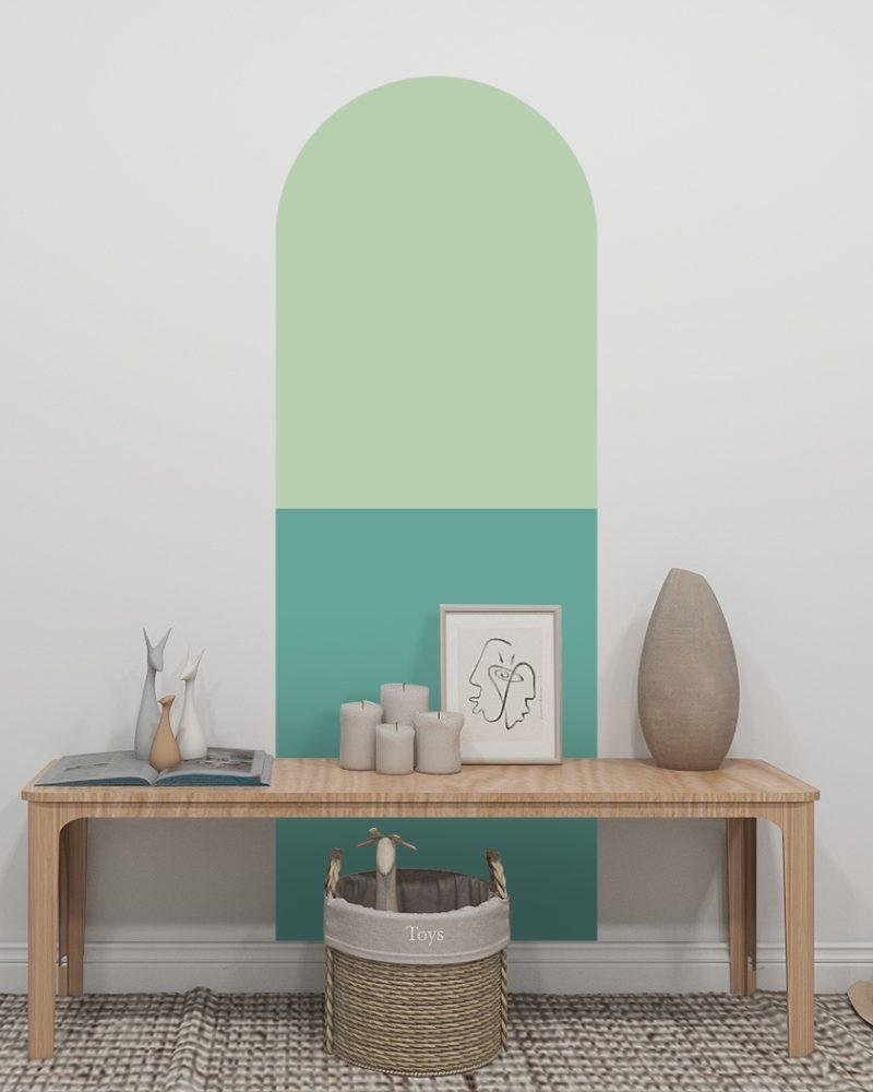 Bågformade Väggdekaler – Moderna Väggstickers Jgb002, Flora Grossist, väggdekoration