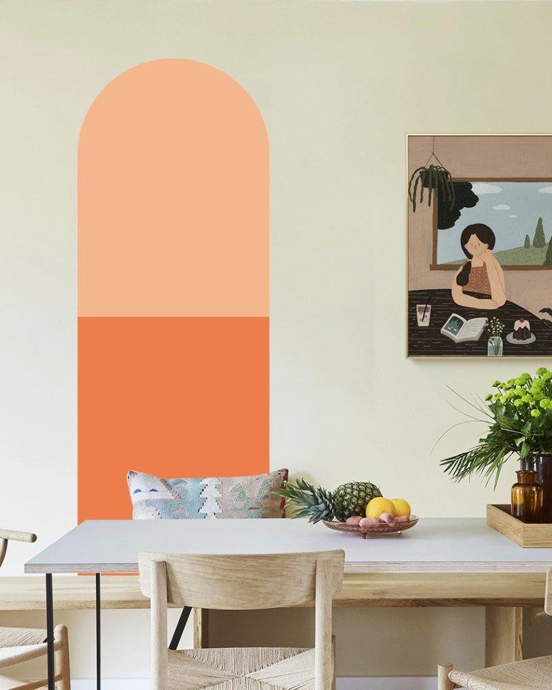 Bågformade Väggdekaler – Moderna Väggstickers Jgb003, Flora Grossist, väggdekoration