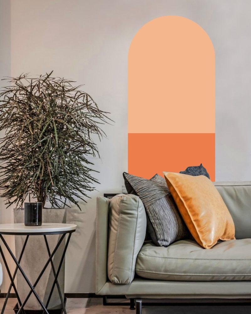 Bågformade Väggdekaler – Moderna Väggstickers Jgb003, Flora Grossist, väggdekoration