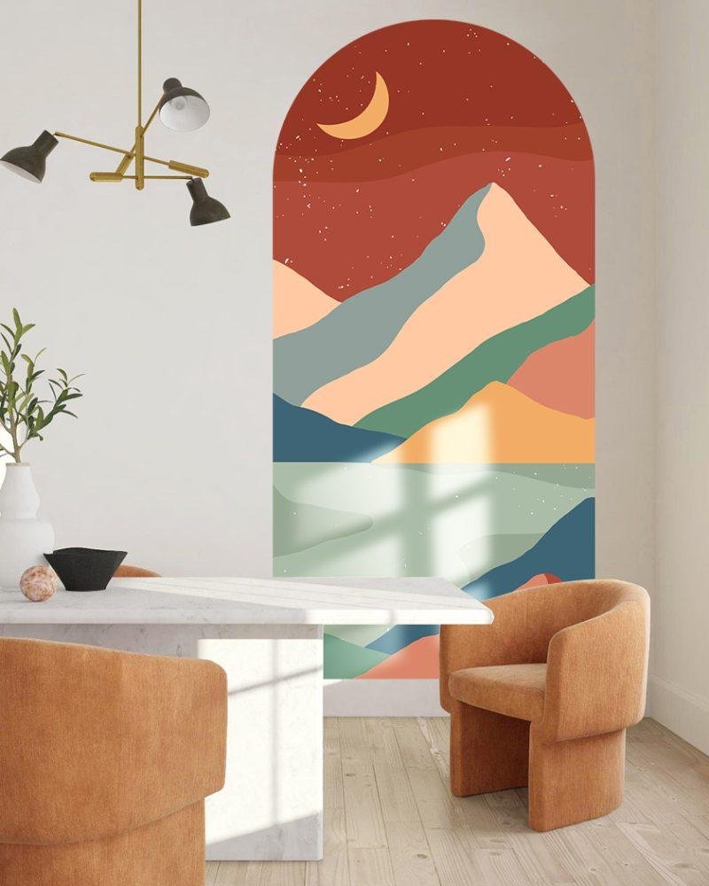 Arabian Night Art Renovering Vattentät Väggmålning, Flora Grossist, väggdekoration