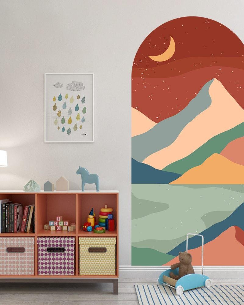 Arabian Night Art Renovering Vattentät Väggmålning, Flora Grossist, väggdekoration