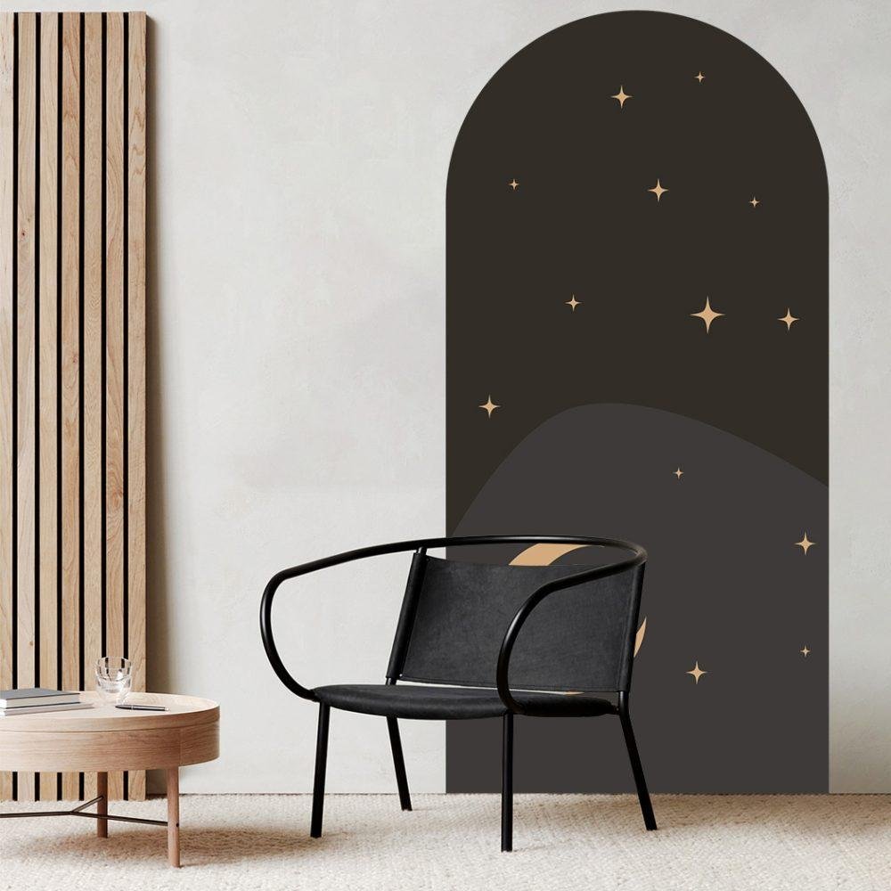 1 St Mån & Stjärnmönster Väggdekal, Flora Grossist, väggdekoration