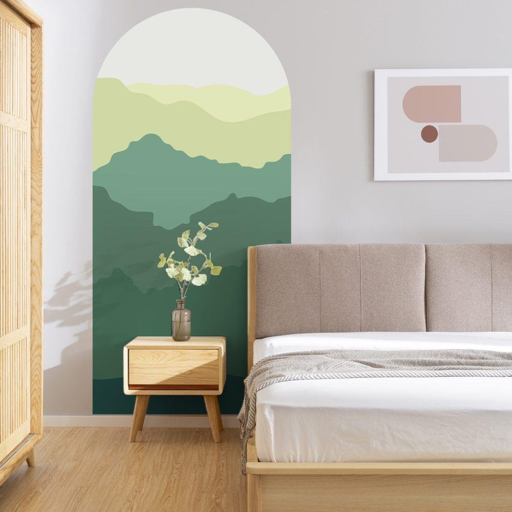 Fjällskogsbåge Dekal Sovrum Väggdekal, Flora Grossist, väggdekoration