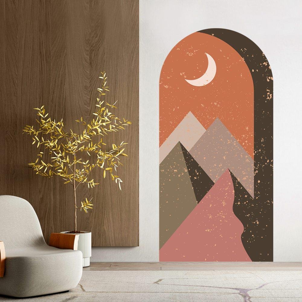 Arch Terracota Mountains Väggdekal, Flora Grossist, väggdekoration