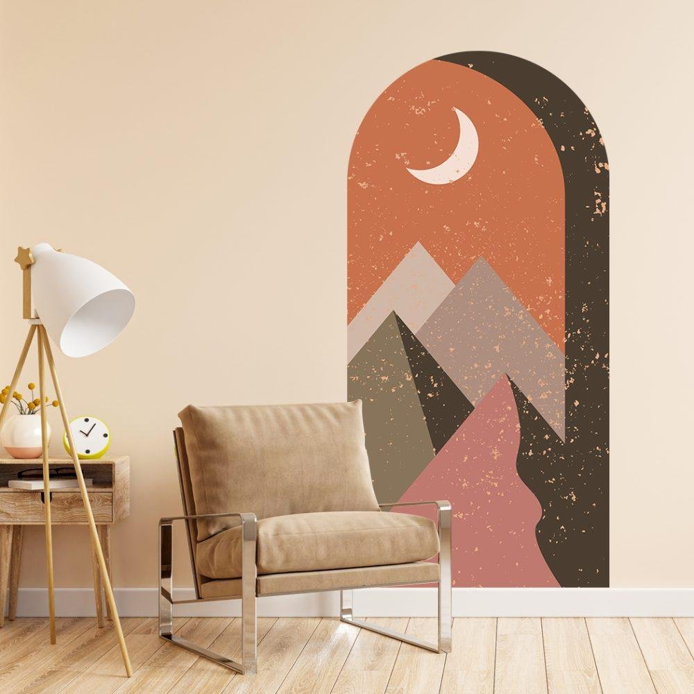 Arch Terracota Mountains Väggdekal, Flora Grossist, väggdekoration