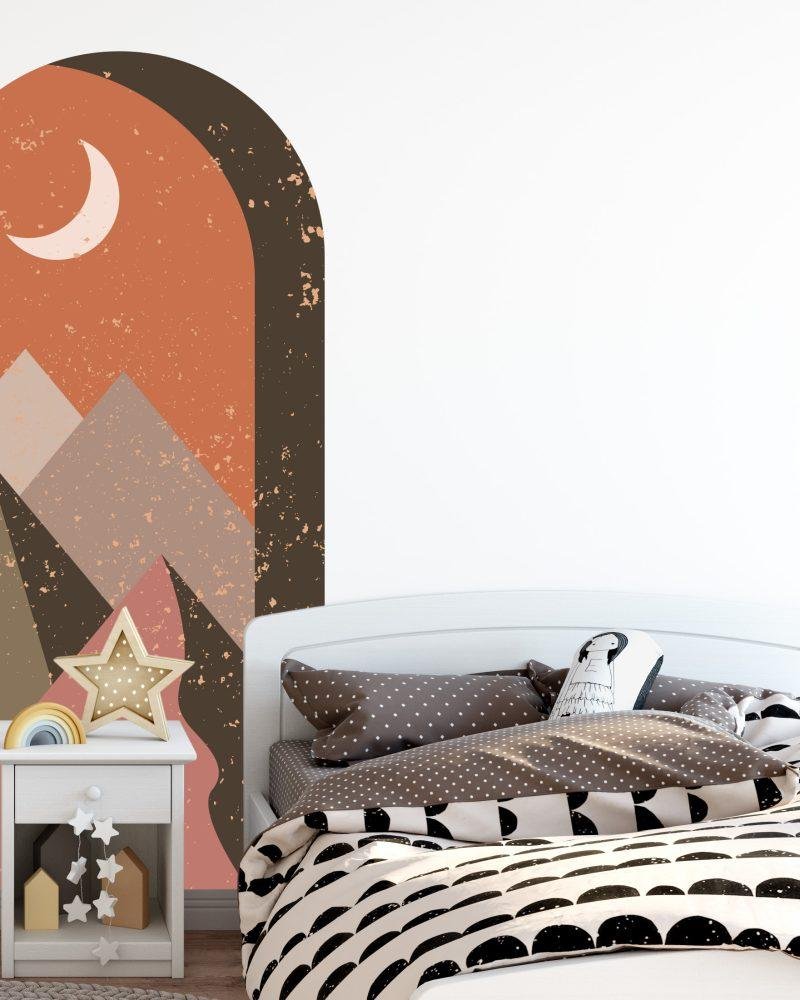 Arch Terracota Mountains Väggdekal, Flora Grossist, väggdekoration