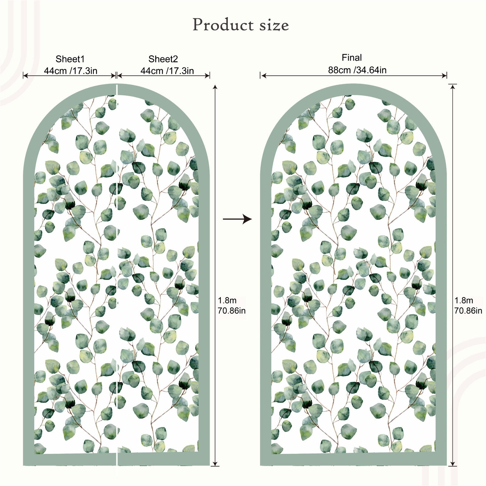 Målad Film Glasfilmer Sekretessfönsterfilm Statisk, Flora Grossist, väggdekoration