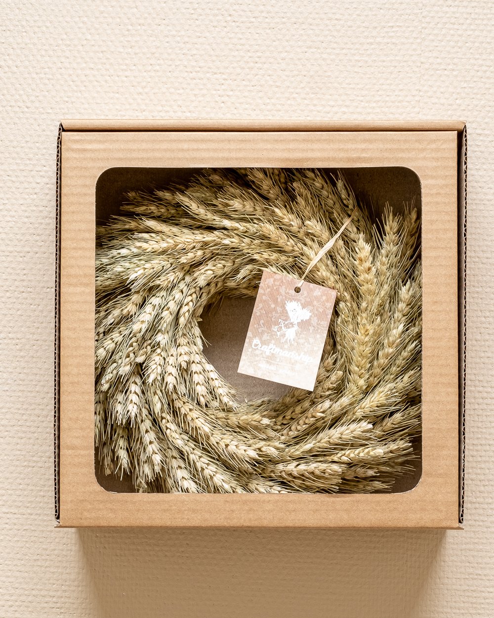 Vete Krans Naturell – Torkade Blommor, Flora Grossist, torkade-blommor