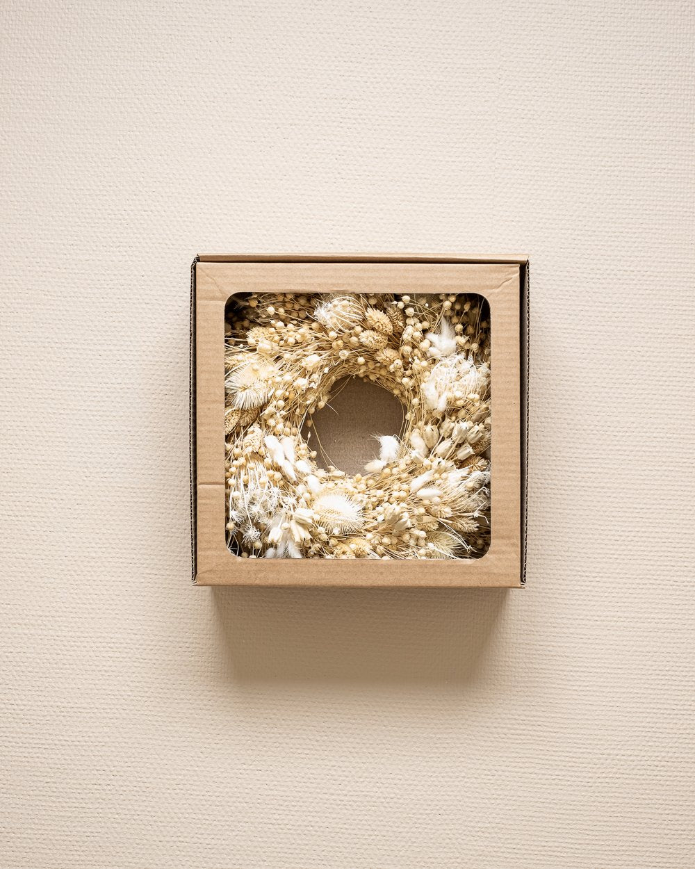 Krans Mix Blekt Vit – Torkade Blommor, Flora Grossist, torkade-blommor