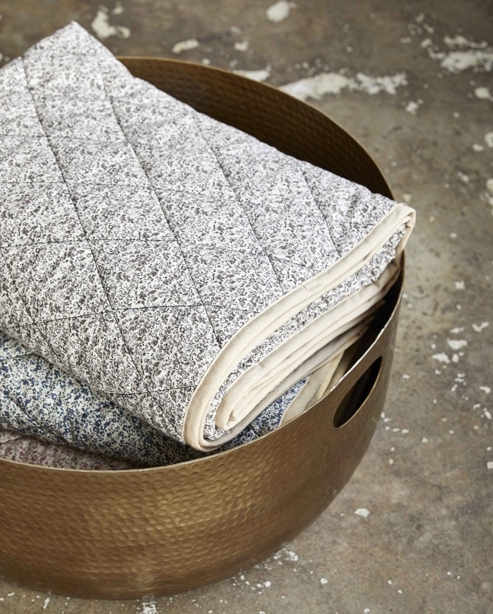 Laika Round Tray, L - Golden Finish, Nordal, förvaring