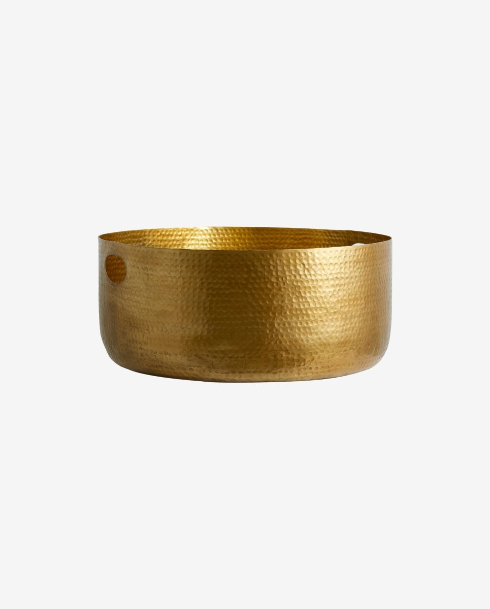Laika Round Tray, L - Golden Finish, Nordal, förvaring