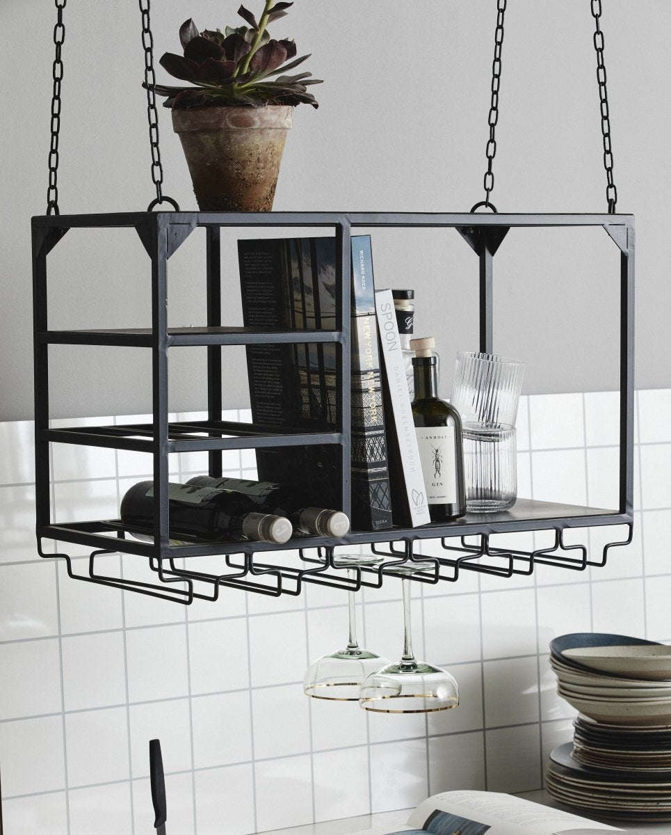 Loft Rack/shelf, S, Black, Nordal, förvaring