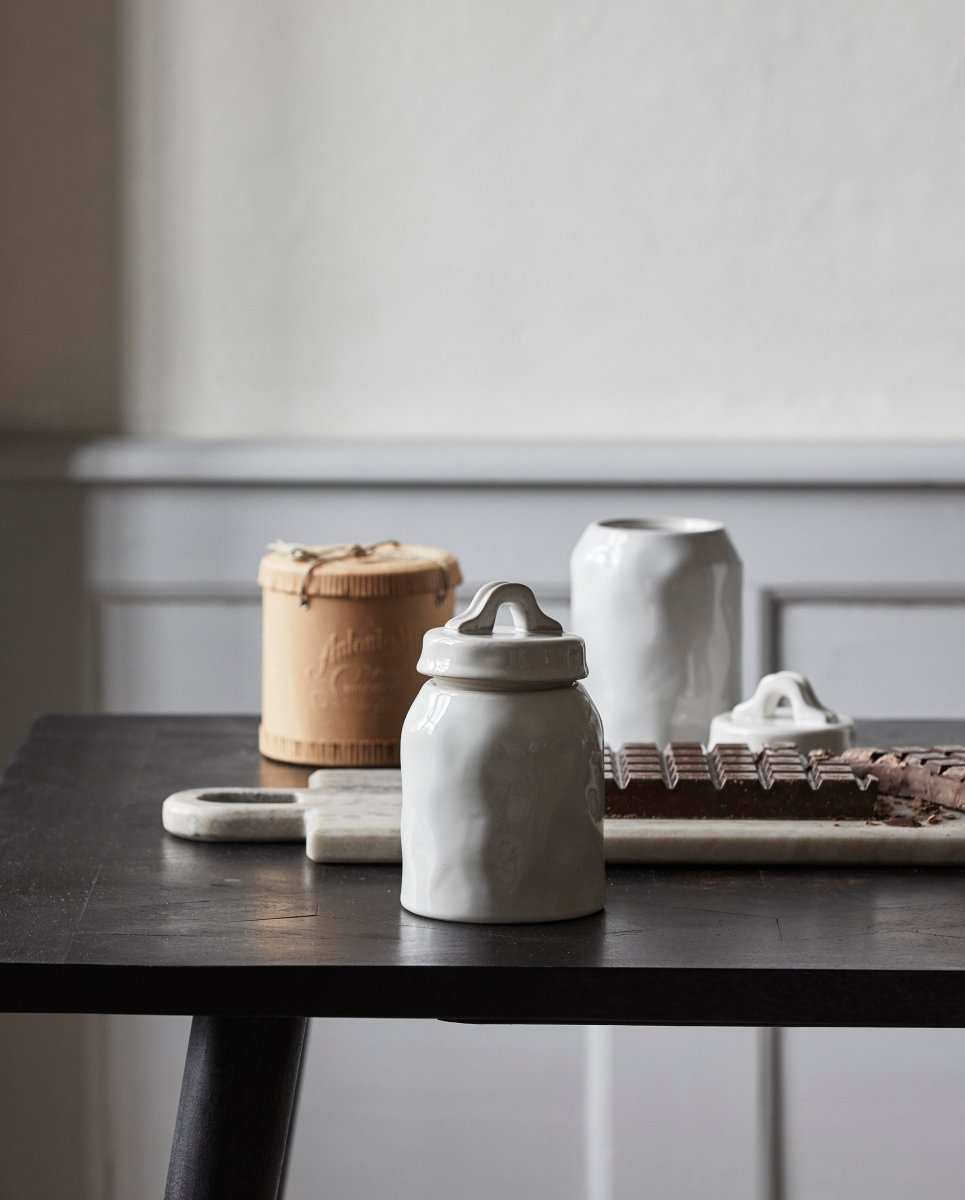 Lulo Storage, 800 Ml, White Glace, Nordal, förvaring