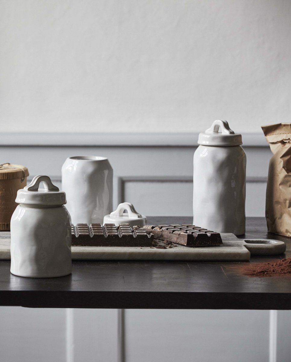 Lulo Storage, 1300 Ml, White Glace, Nordal, förvaring