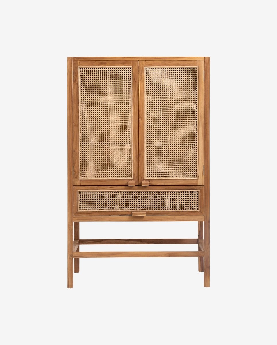 Merge Cabinet, Nature W/rattan, Nordal, bokhyllor