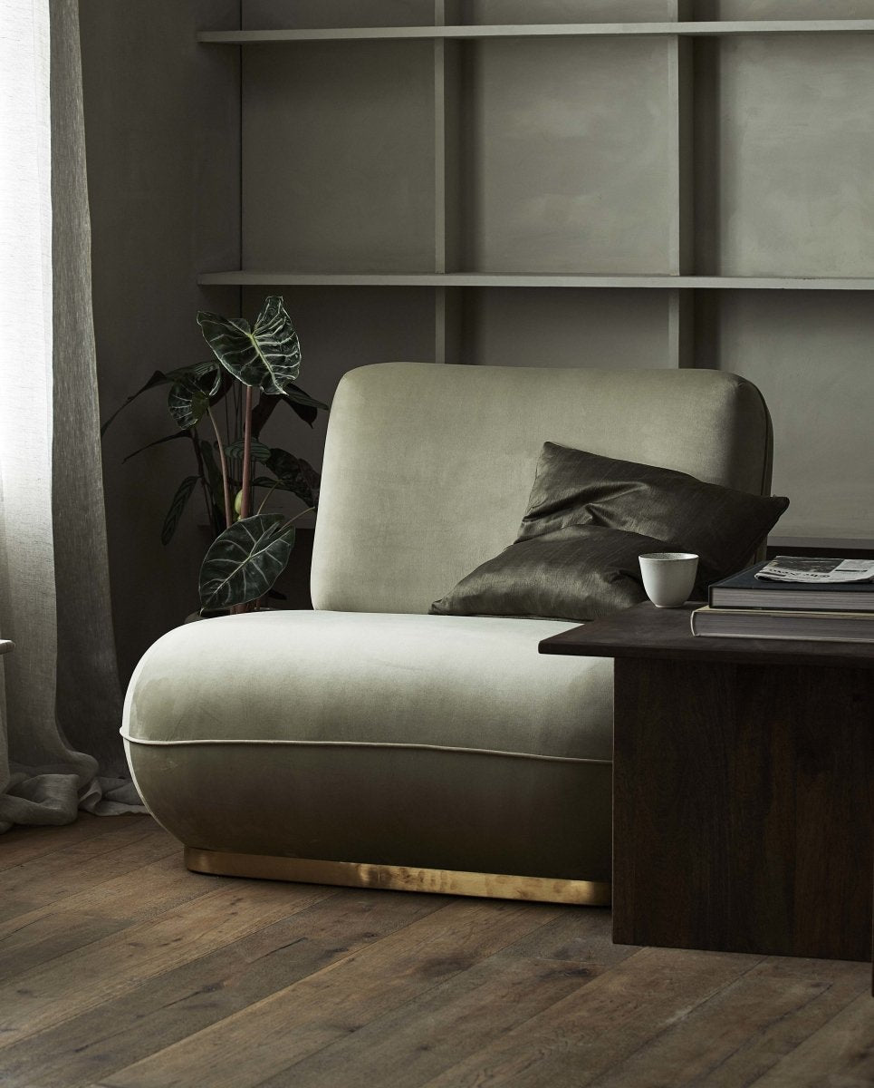 Naos Cushion Cover, Dark Green, Nordal, sovrums textilier