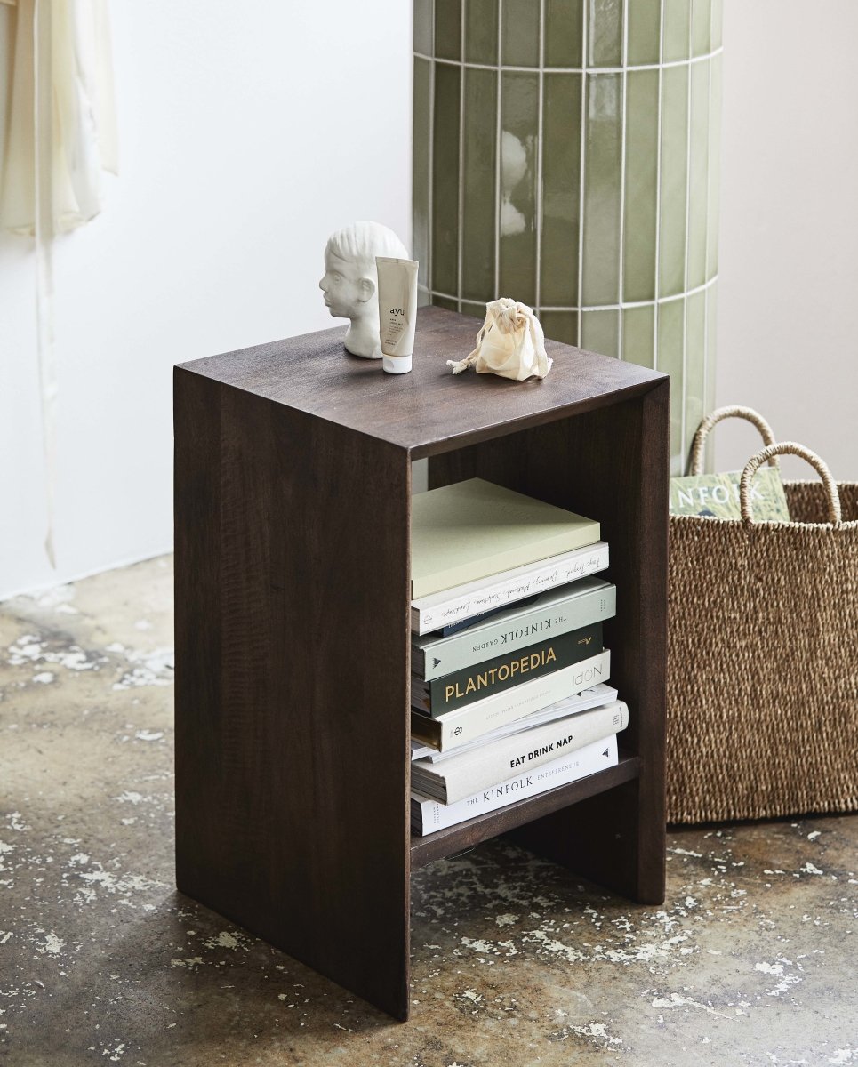 Napo Night Stand/side Table - Dark Brown, Nordal, bord