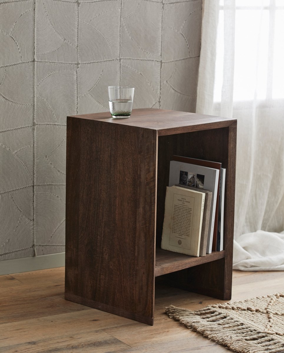 Napo Night Stand/side Table - Dark Brown, Nordal, bord