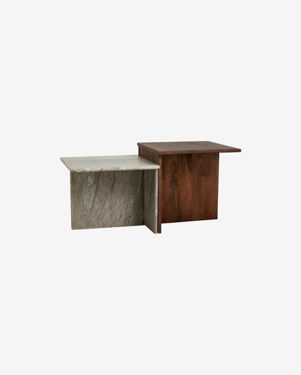 Odra Low Tables - Wood/marble, Nordal, bord