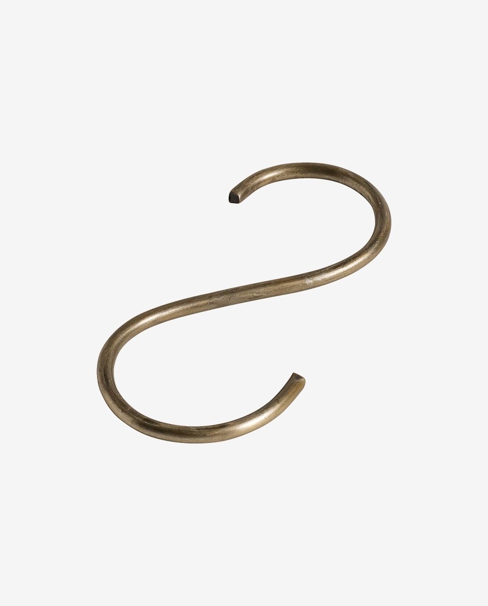 S-hook Slim - Brass Finish, Nordal, hängare & krokar