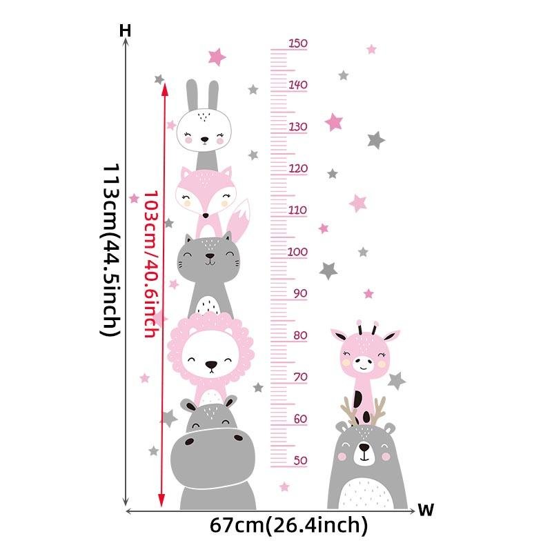 Kids Height Measurement Wall Stickers, Flora Grossist, Barnrum