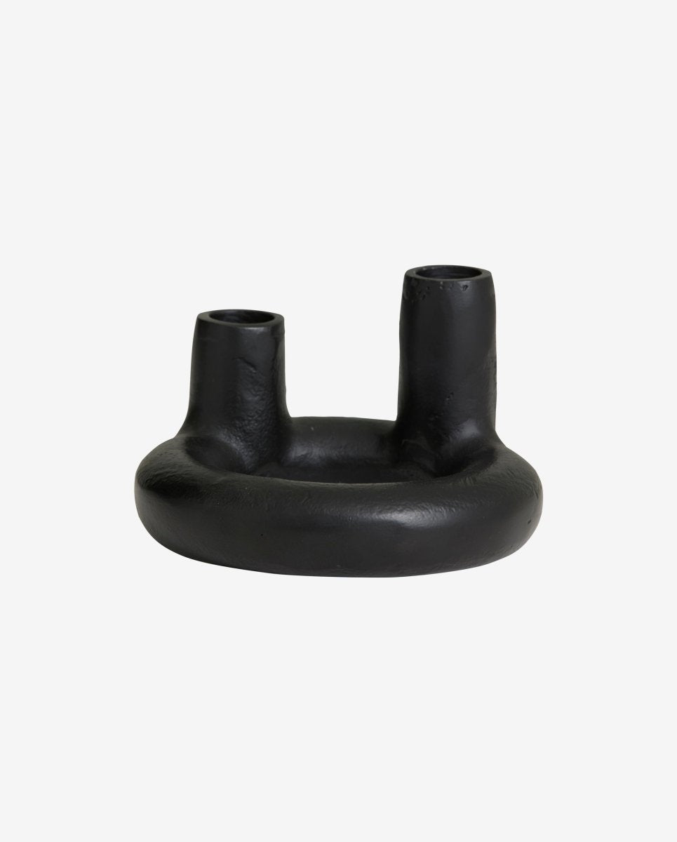 Toro Candle Holder, Small - Black, Nordal, ljus & ljuslyktor