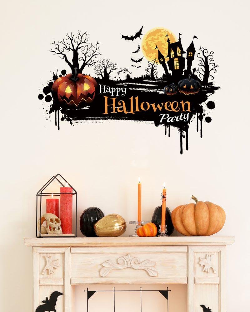 Boo Halloween Cutting Dies Ghost Witch Castle Pumpkin Church Metal Molds Diy Scrapbook Paper Craft Festival Gifts, Flora Grossist, Barnrum
